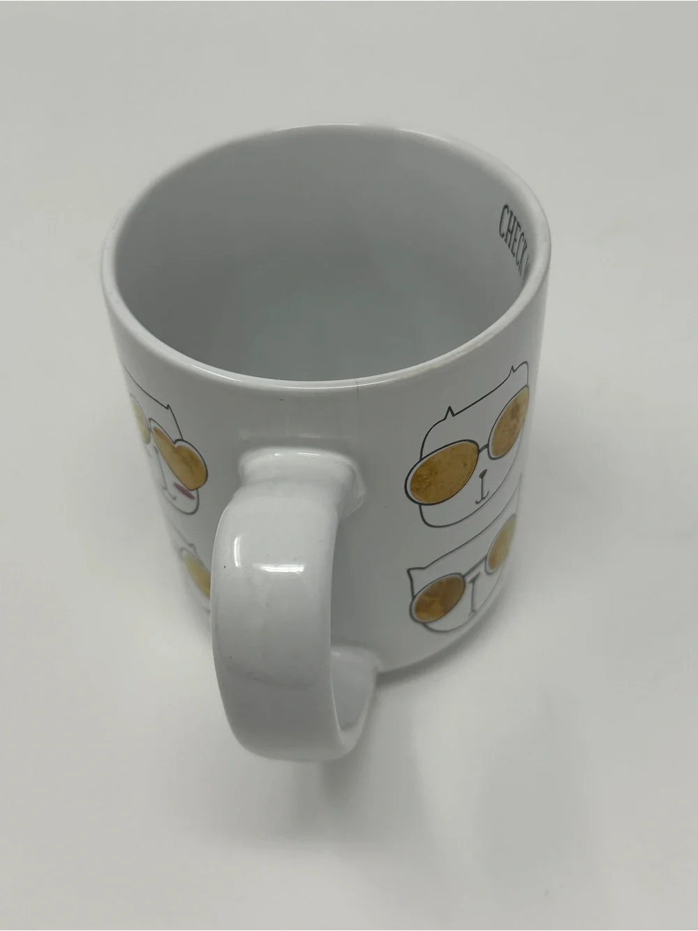 Cat mug - Cat coffee cup - cats with Gold Sunglasses 16 oz cup